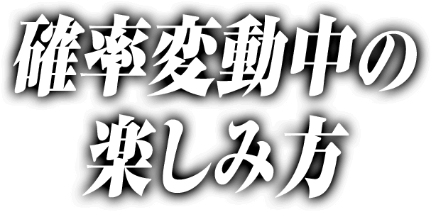 確率変動中の楽しみ方